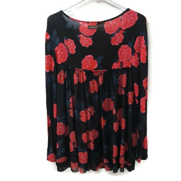 Matilda Jane Winter Blooms Floral Knit Top Small - Picture 4 of 8